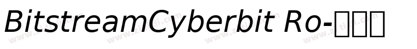 BitstreamCyberbit Ro字体转换